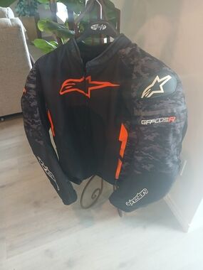 Alpinestars Black & Orange Motorcycle Jacket